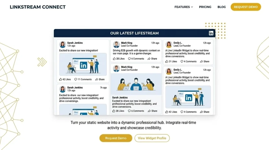 LinkedIn Feed Widget